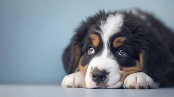 Berner Berg Hund. generativ ai. foto