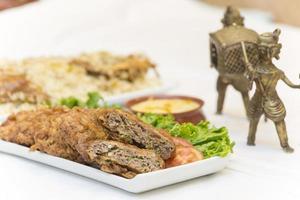 nawabi Essen, Hammelfleisch Tikka Döner. diese Typen von Essen sind auch geschmackvoll und lecker. foto