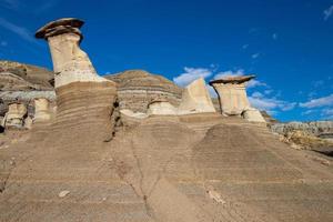 Trommler Hoodoos, Alberta, Kanada foto