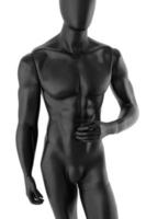 Glanz cyan Farbe Mannequin männlich isoliert foto