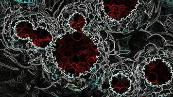 digitale illustration corona virus covid-19 pandemie foto