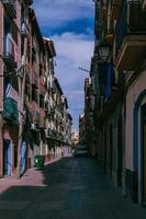 Straßen im das historisch alt Stadt, Dorf von Saragossa, Spanien foto