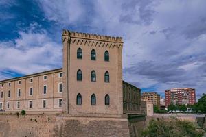 maurisch historisch Palast im das Spanisch Stadt von Saragossa foto