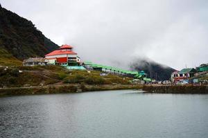 ändern See Panorama- Aussicht mit schön Natur foto