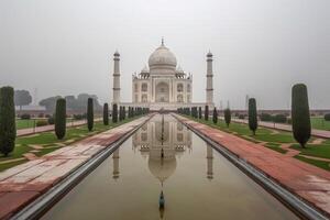 das tolle taj Mahlzeit im Agra Bild generativ ai foto