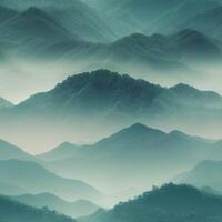 ein minimalistisch Berg groß Hügel generativ ai foto