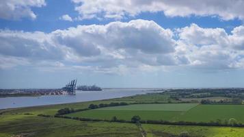 oder gut Fluss, felixstowe Kräne und Docks foto