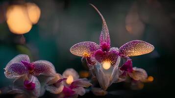 schön botanisch Blume Eleganz Stimmung oder Emotion generativ ai foto