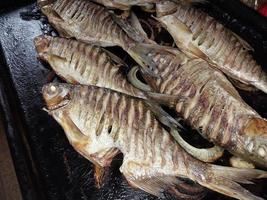 gebacken Fisch im das Ofen foto