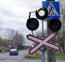 ein Bild von Weiß der Verkehr Licht. foto