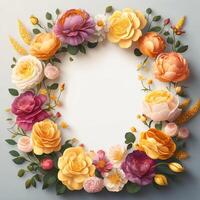 Blume romantisch Rahmen Hintergrund foto