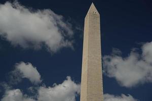 Washington dc Monument Detail auf das tief Blau Himmel Hintergrund foto