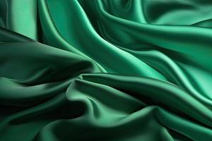 glatt elegant Grün Seide oder Satin- Textur können verwenden wie Hintergrund foto