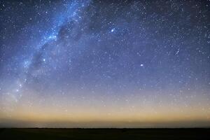 Sterne im das Nacht Himmel, generativ ai foto