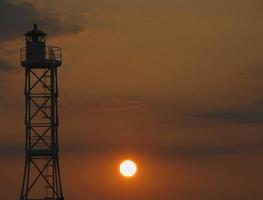 bunter Himmel bei Sonnenuntergang foto