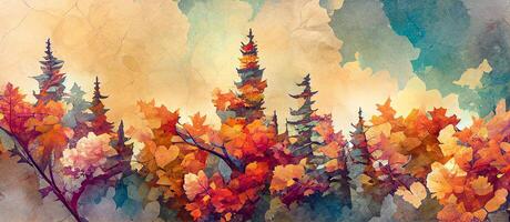 generativ ai Illustration von Herbst abstrakt Hintergrund mit organisch Linien und Texturen auf Weiß Hintergrund. Herbst Blumen- Detail und Textur. abstrakt Blumen- organisch Hintergrund Hintergrund foto