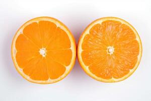 Orange isoliert auf Weiß Hintergrund. ai generiert foto