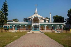 Bangladesch März 01, 2019, Kirche von Maria, ein hohes Alter historisch katholisch Kirche ebenfalls Tourist Stelle beim rajarampur Dorf, Dinajpur foto