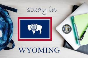 Studie im Wyoming. USA Zustand. uns Bildung Konzept. lernen Amerika Konzept. foto
