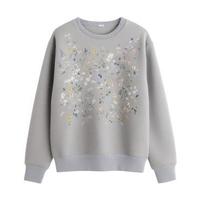 Sweatshirt mit wenig Blumen- Design, erzeugen ai foto