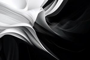 dunkel Weiß abstrakt modern Hintergrund. ai generiert foto