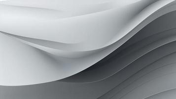 abstrakt Hintergrund mit glatt Linien im grau Farben, 3d Illustration foto