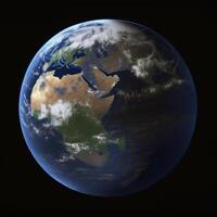 speichern Erde, Erde Globus, Planet, Umgebung Tag Grün Erde ai generativ foto