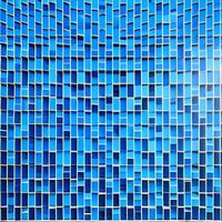 geometrisch Muster von überlappend Polygone im Blau Töne. das Bild war erstellt mit generativ ai. geometrisch Textur. foto