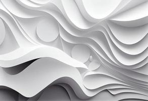 modern Weiß abstrakt Formen Hintergrund. generieren ai foto