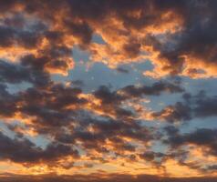 ein Pracht von Farben Farben das Abend Sonnenuntergang Himmel, Himmel Ersatz - - generativ ai Technologie foto