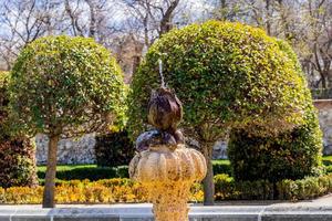 retiro Park im Madrid Spanien im Frühling Tag Landschaft foto