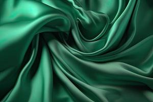 glatt elegant Grün Seide oder Satin- Textur können verwenden wie Hintergrund foto