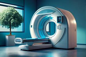 Computer Tomographie, medizinisch Ausrüstung im das Klinik. generativ ai foto