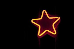 rot Star - - Neon- Licht foto