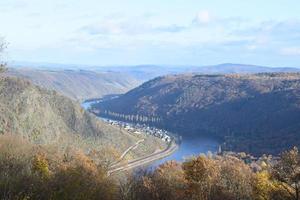 Mosel Senke Aussicht im Frühling foto