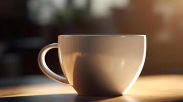 Tasse von Kaffee. Illustration ai generativ foto