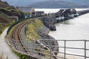 Barmaul, gwynedd Vereinigtes Königreich - - April 09. Aussicht Nieder zu das Viadukt im Barmaul, gwynedd auf April 09, 2023 foto