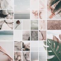 minimalistisch Sommer- Hintergrund zum Sozial Medien Post. Illustration ai generativ foto