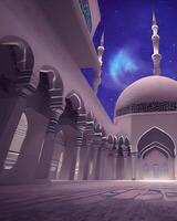 großartig Ansichten Moschee islamisch generiert ai foto