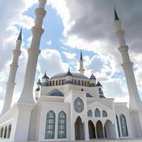 großartig Ansichten Moschee islamisch generiert ai foto