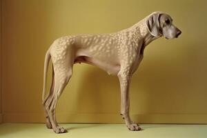 ai generiert Weimaraner Hund im futuristisch Stil foto
