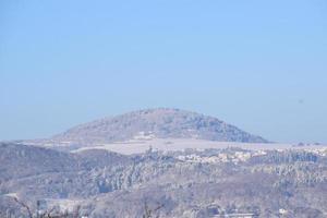 Vulkan Hügel im Winter foto