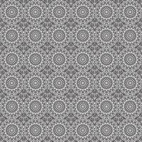 klassische Batik nahtlose Muster Hintergrund geometrische Mandala Wallpaper. elegantes traditionelles Blumenmotiv foto