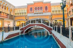 Macao, China - - kann 22 2014-der venezianisch Hotel, Macao - - das berühmt Einkaufen Einkaufszentrum, Luxus Hotel und das größten Kasino im das Welt foto