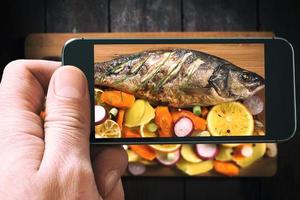 Fisch Mahlzeit fotografiert foto