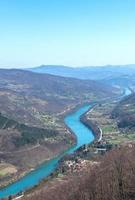 Landschaft von Drina Fluss foto