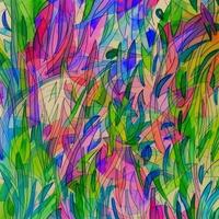abstrakt Mehrfarbig Flüssigkeit holographisch Hintergrund, Digital gemalt abstrakt Textur foto
