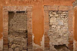 nett alt Backstein Mauer im Mexikaner Pueblo Magie Stil foto