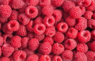 frische Himbeeren als strukturierter Hintergrund foto