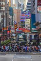 Straße Szene von Hongkong Innenstadt Kreis foto